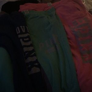 Pink sweat pants by Victoria Secret